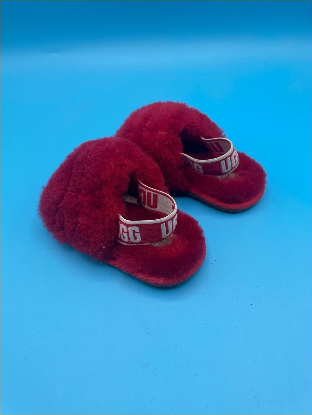 UGG Fluff Yeah Slide Ribbon Red - Picture 3 of 4